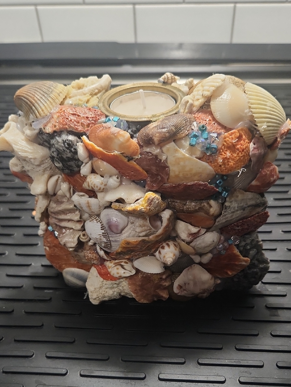 Handmade Sea Shell T Light Holder